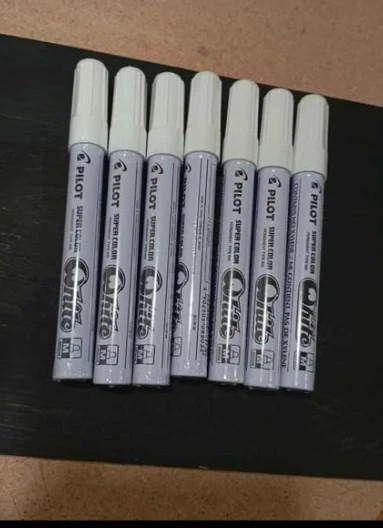 Lote de 7 Pilots tinta branca tamanho Médium novos – photo 3